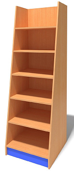 Стеллаж выставочный для библиотеки, 550x900x1700 мм