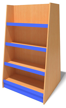 Стеллаж библиотечный, 800x700x1400 мм