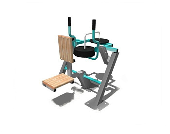 Уличный тренажер Рычажная (гребная) тяга с изменяемой нагрузкой