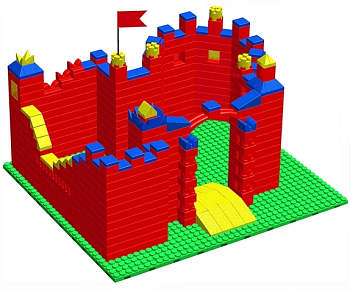 Готовое решение конструктор большой Замок-2, 120х180х158 см