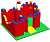 Готовое решение конструктор большой Замок-2, 120х180х158 см