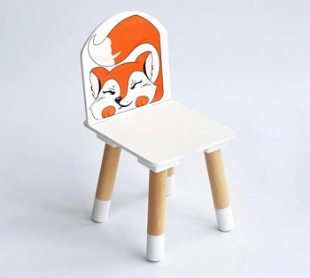Стул детский деревянный Лиса (1 р.гр.)