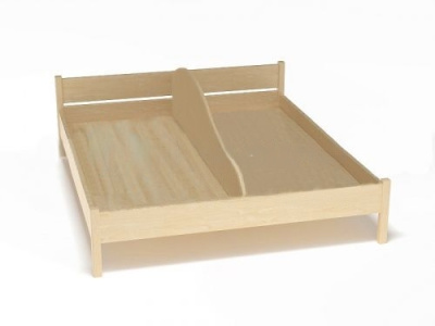 Кровать детская двухместная с перегородкой (МИН. ЗАКАЗ ОТ 3 ШТ.)