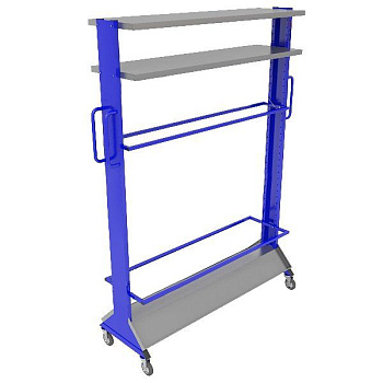 Стеллаж для хранения лыж и экипировки мобильный