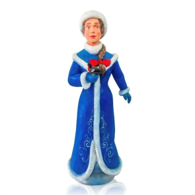 Новогодняя фигура Снегурочка, стеклопластик (высота 130 см)