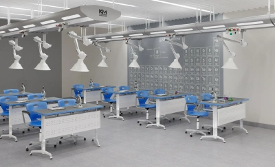 Потолочная система электроснабжения для кабинетов Химии Биологии