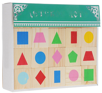 Деревянное лото для детей Геометрические фигуры