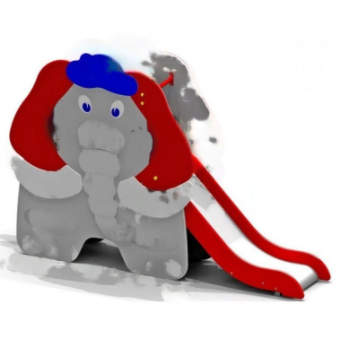 Горка детская Мамонтенок h 92 см (нержавеющая сталь)