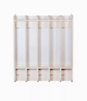 Вешалка для детских полотенец навесная 5 секций, 700х140х800 мм