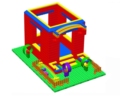 Готовое решение конструктор большой Домик-3, 99х126х188 см