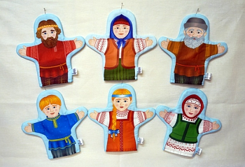 Набор кукол Русская семья, 6 шт.