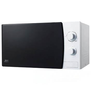 Микроволновая печь SAMSUNG ME81KRW-1/BW, объем 23 л, мощность 800 Вт, механическое управление, белая