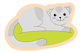 Настенная декорация Кошка
