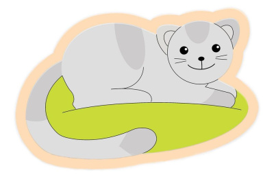 Настенная декорация Кошка