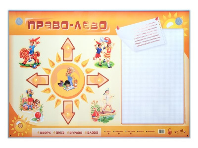Интерактивный стенд Право, лево с маркерными полями
