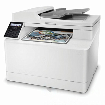 МФУ лазерное ЦВЕТНОЕ HP Color LaserJet Pro M183fw "4 в 1" А4 16 стр./мин, 30000 стр./месяц, АПД, Wi-Fi, сетевая карта, 7KW56A