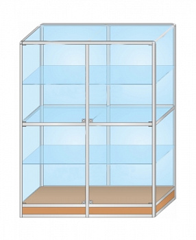 Витрина демонстрационная В4, 1500х1950х450 мм