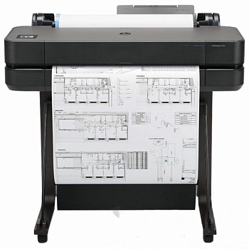 Плоттер HP DesignJet T630 24" (5HB09A) A1, Wi-Fi, сетевая карта, с подставкой
