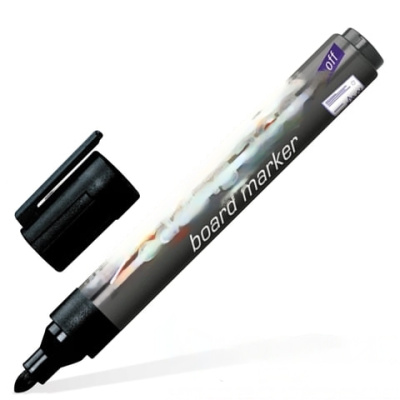 Маркер стираемый для белой доски ЧЕРНЫЙ, EDDING "360", 1,5-3 мм, E-360/1