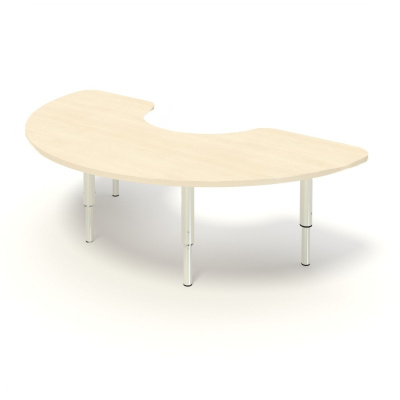Стол детский полукруглый с вырезом на регулируемых ножках (0-3 р. гр.)