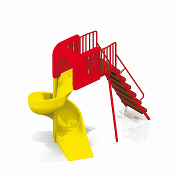 Горка детская-спираль h 180 см (пластик)