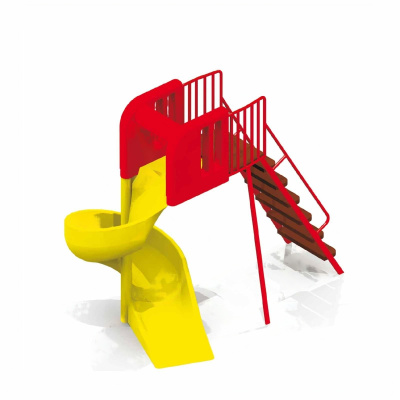 Горка детская-спираль h 180 см (пластик)