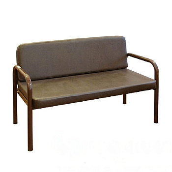 Диван на металлокаркасе трехместный, 1600x610x430 (775) мм