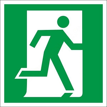 Знак эвакуации "Вход здесь (правосторонний)" 0,15х0,15