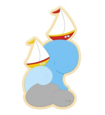Настенная декорация Лодки на волнах