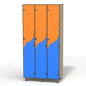 Шкаф для раздевалки Волна, пластик