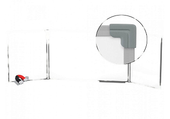 Доска магнитно-маркерная 3-х элементная, 100х300 см