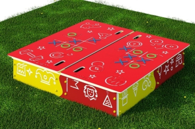 Крышка крестики-нолики для песочниц из экопластика, 1500х1500 мм