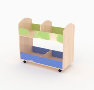 Тележка для игрушек и пособий, 700х340х700 мм