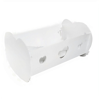 Кроватка-люлька для кукол Мини, цвет: белый