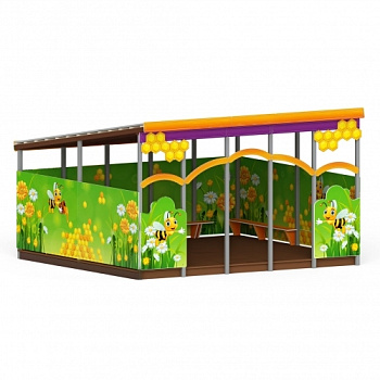 Теневой навес (веранда) Пчелка