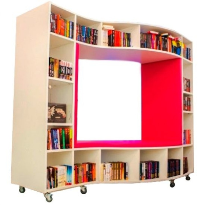 Стеллаж с посадочным местом Волна, 2200х1300х2100 мм рл-021