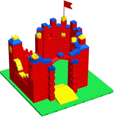 Готовое решение конструктор большой Замок-1, 125х143х158 см
