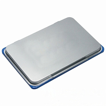 Штемпельная подушка TRODAT IDEAL, 160х90 мм, металлический корпус, синяя, 9074Мс, 153127