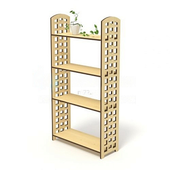 Стеллаж для зонирования высокий, 750х300х1480 мм