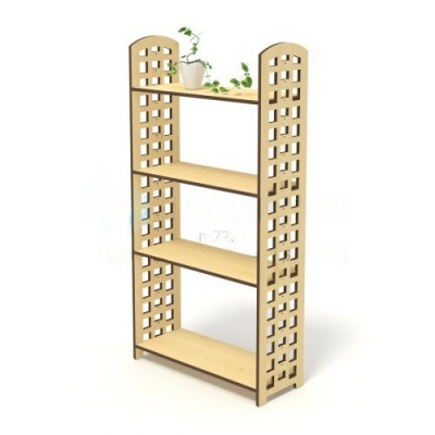 Стеллаж для зонирования высокий, 750х300х1480 мм