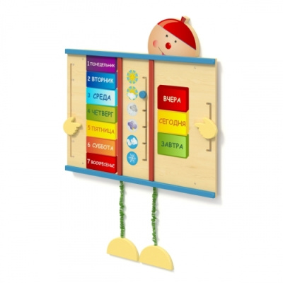 Панель детская игровая Дни недели