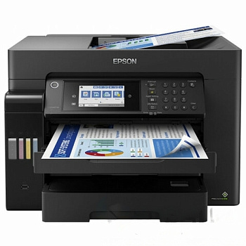 МФУ струйное EPSON L15160 "4 в 1" А3+, 25 стр./мин, ДУПЛЕКС, АПД, сетевая карта, Wi-Fi, СНПЧ, C11CH71404