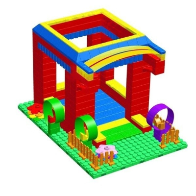 Готовое решение конструктор детский Домик-1,  55х84х60 см