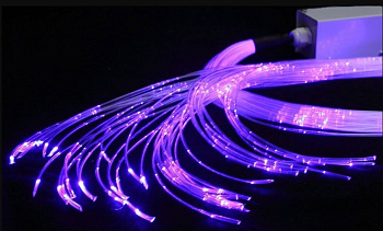 Пучок фибероптических волокон с боковым точечным свечением Звездный дождь