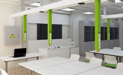 Потолочная система электроснабжения для кабинетов Физики