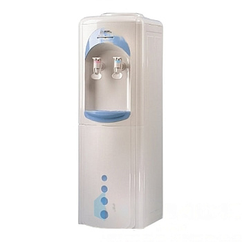 Кулер для воды AEL LD-AEL 17, напольный, НАГРЕВ/ОХЛАЖДЕНИЕ ЭЛЕКТРОННОЕ, 2 крана, белый/голубой, 00067