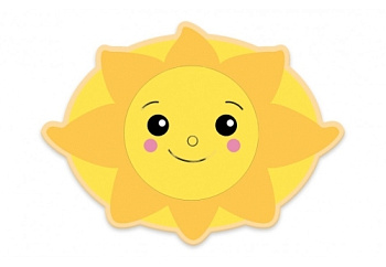 Настенная декорация Солнышко с лучиками