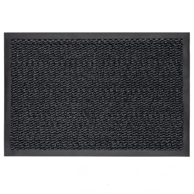 Коврик придверный ИЗНОСОСТОЙКИЙ влаговпитывающий, 60х90 см, ТАФТИНГ, СЕРЫЙ, LAIMA EXPERT, 606883, С30Т0609