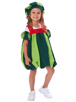 Детский карнавальный костюм Арбузик (рост от 98 до 122 см)
