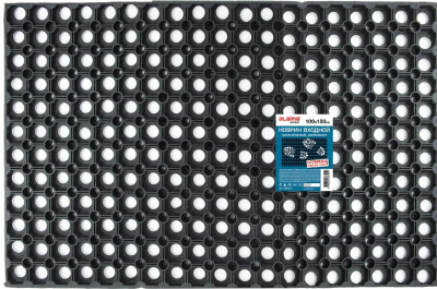 Коврик входной резиновый грязесборный ячеистый толщина 16мм, 100х150см, LAIMA EXPERT, 607814